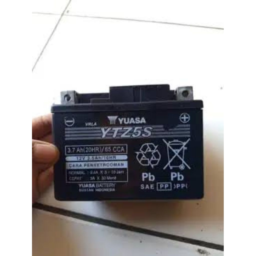 Aki kering second Yuasa ytz4s,ytz5s,ytz6v original copotan motor