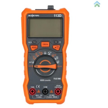 Richmeters RM113D NCV Multimeter Digital 6000 Counts Auto Ranging AC