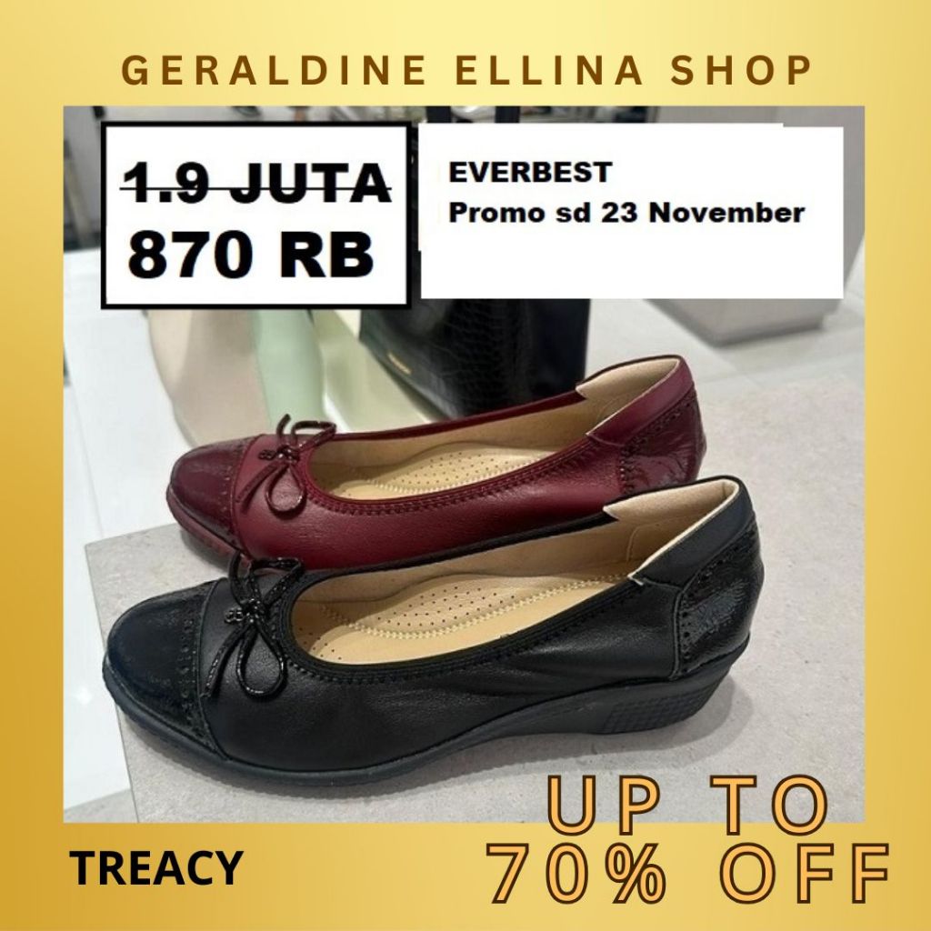 Sepatu sandal wedges Wanita EVERBEST SALE 100% ORIGINAL STORE seri TREACY