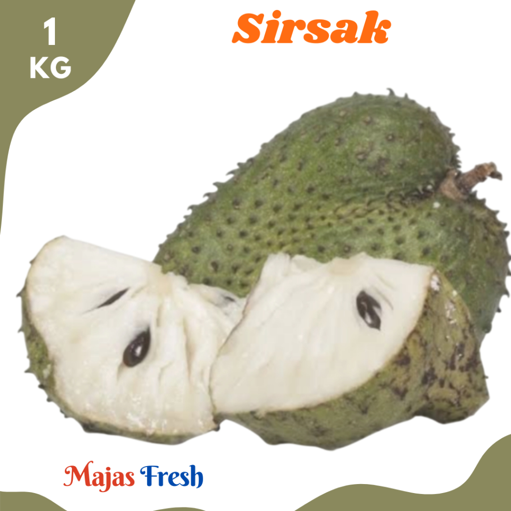 SIRSAK MATANG Segar - Buah Sirsak Matang Asam Manis Fresh | 1.000gr [ Harga Per KG ]