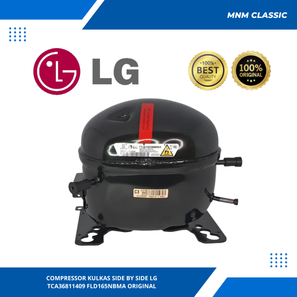 COMPRESSOR KULKAS SIDE BY SIDE LG TCA36811409 FLD165NBMA ORIGINAL GC-B307SLVL , GC-M297SLGL ,GC-Q247