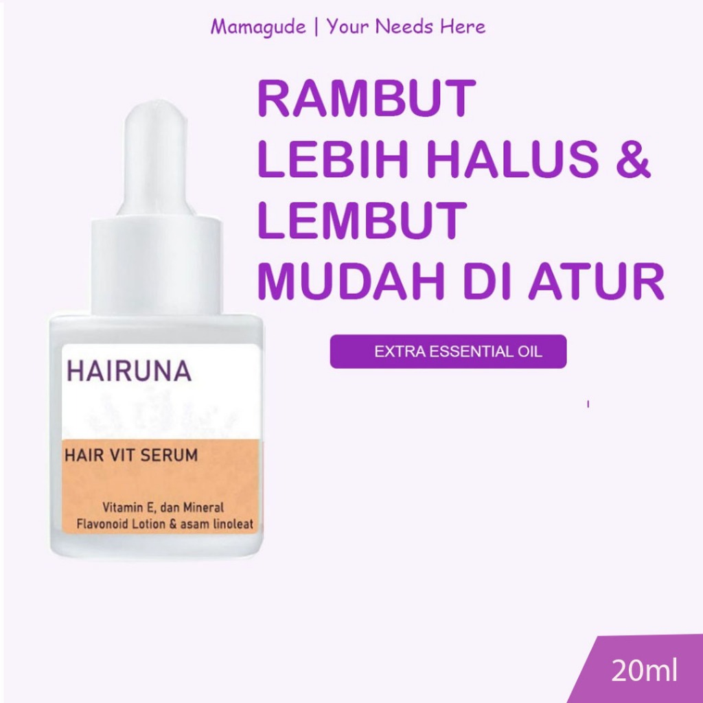 Serum rambut kering dan mengembang Vitamin Rambut Kering Hair Serum Rambut Kering Hairuna