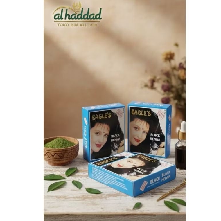 eagle's henna black /henna rambut alami