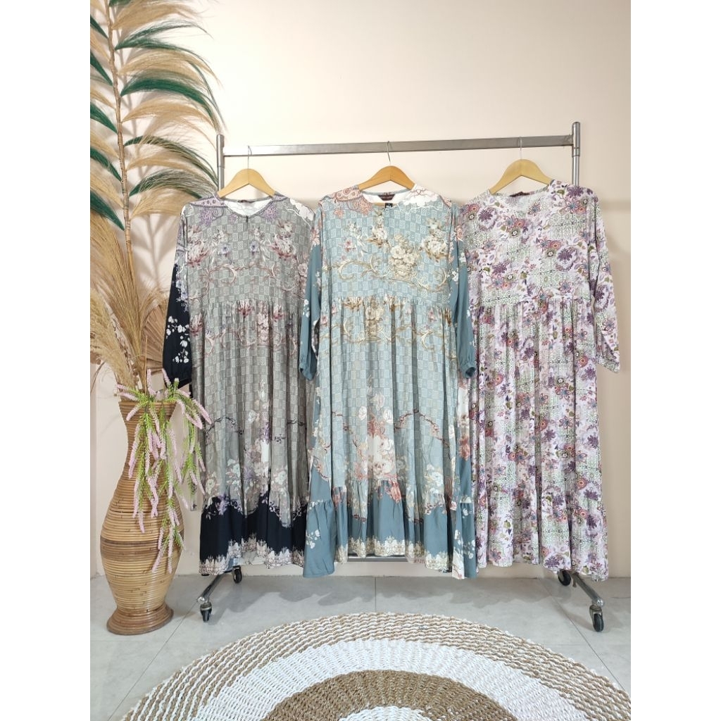 DASTER MIDI || DASTER LENGAN PANJANG || DASTER KATUN RAYON