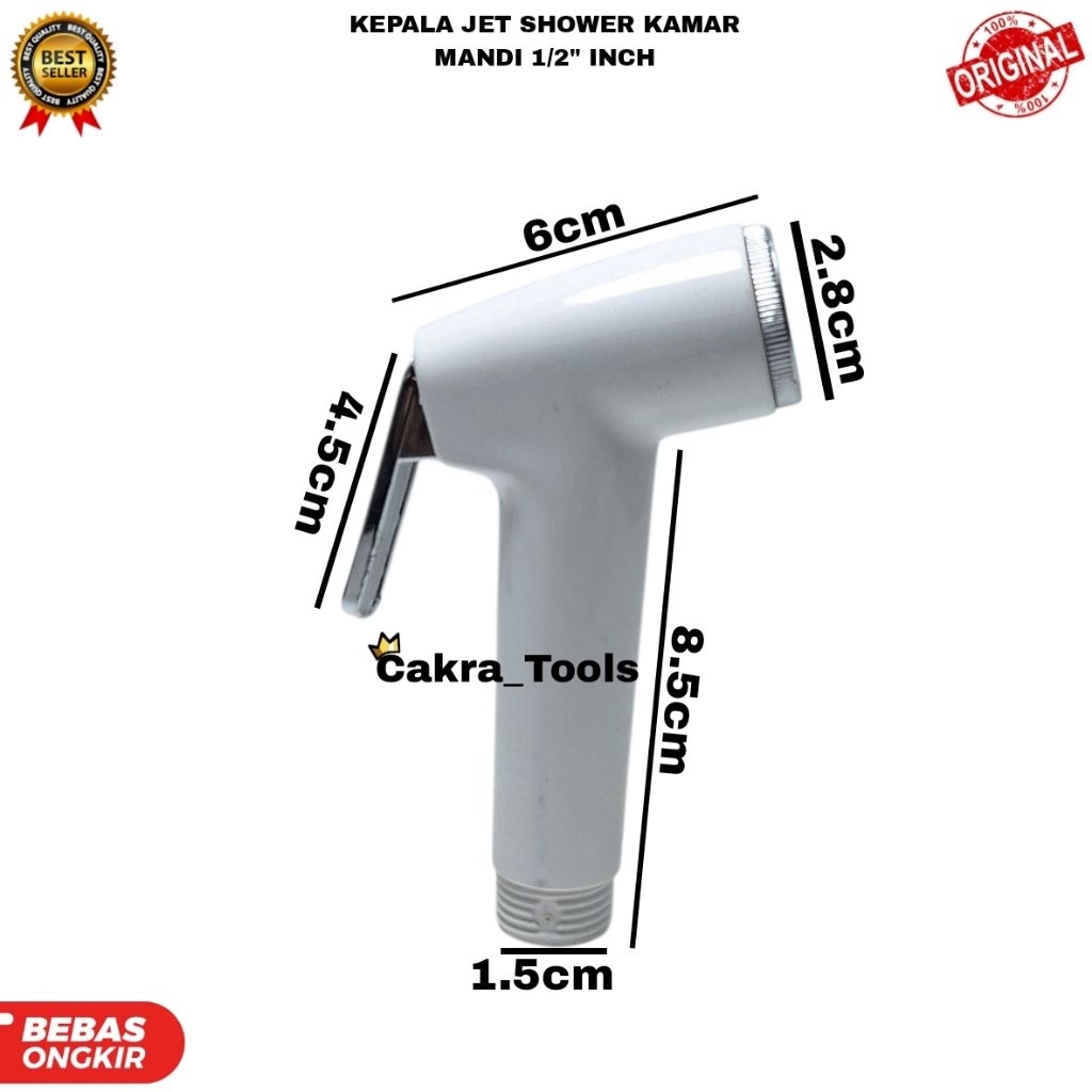 KEPALA JET SHOWER TOILET KAMAR MANDI 1/2" INCH MODEL TOTO & WASHER