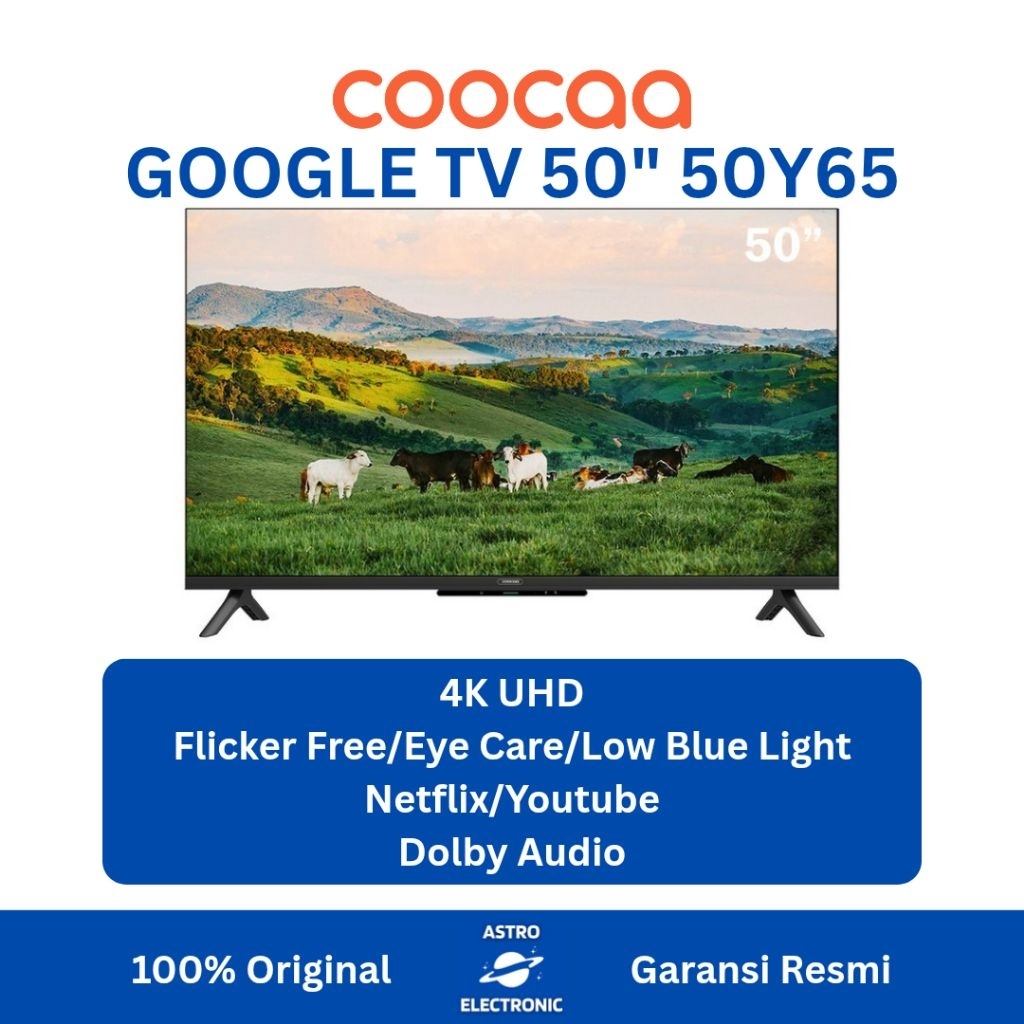 COOCAA 50Y65 4K GOOGLE TV 50 Inch