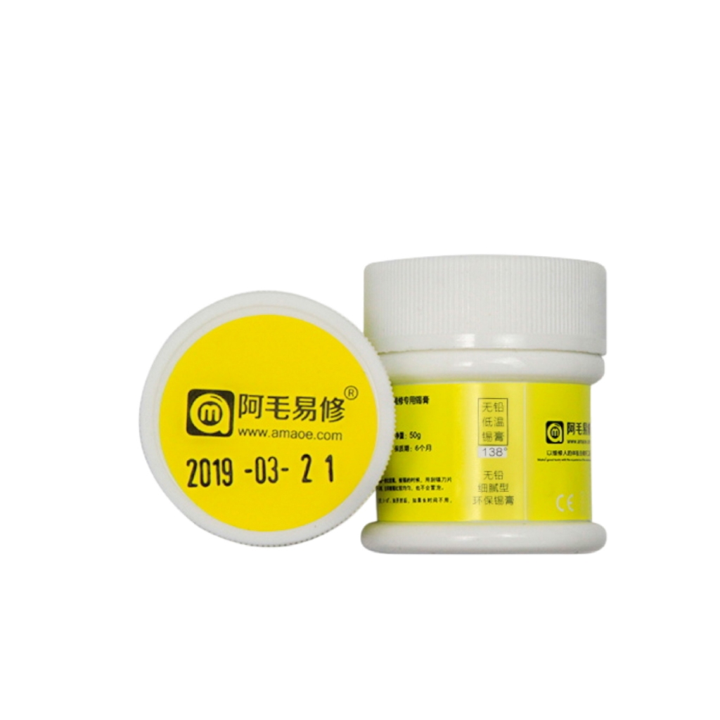 TIMAH PASTA AMAOE M9 HIGH TEMPERATUR 217 (  derajat celcius)  LEADFREE ORIGINAL