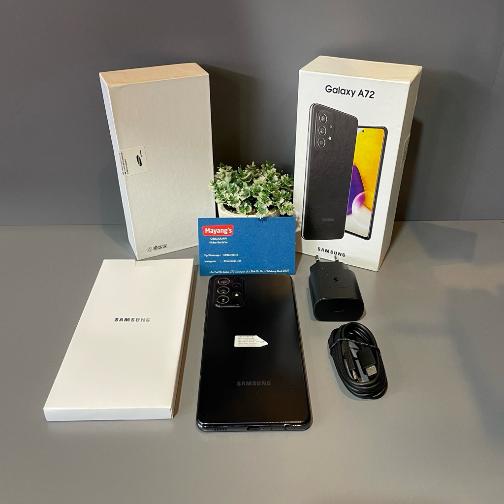 samsung A72 8/256GB  Second Fullset Garansi Resmi