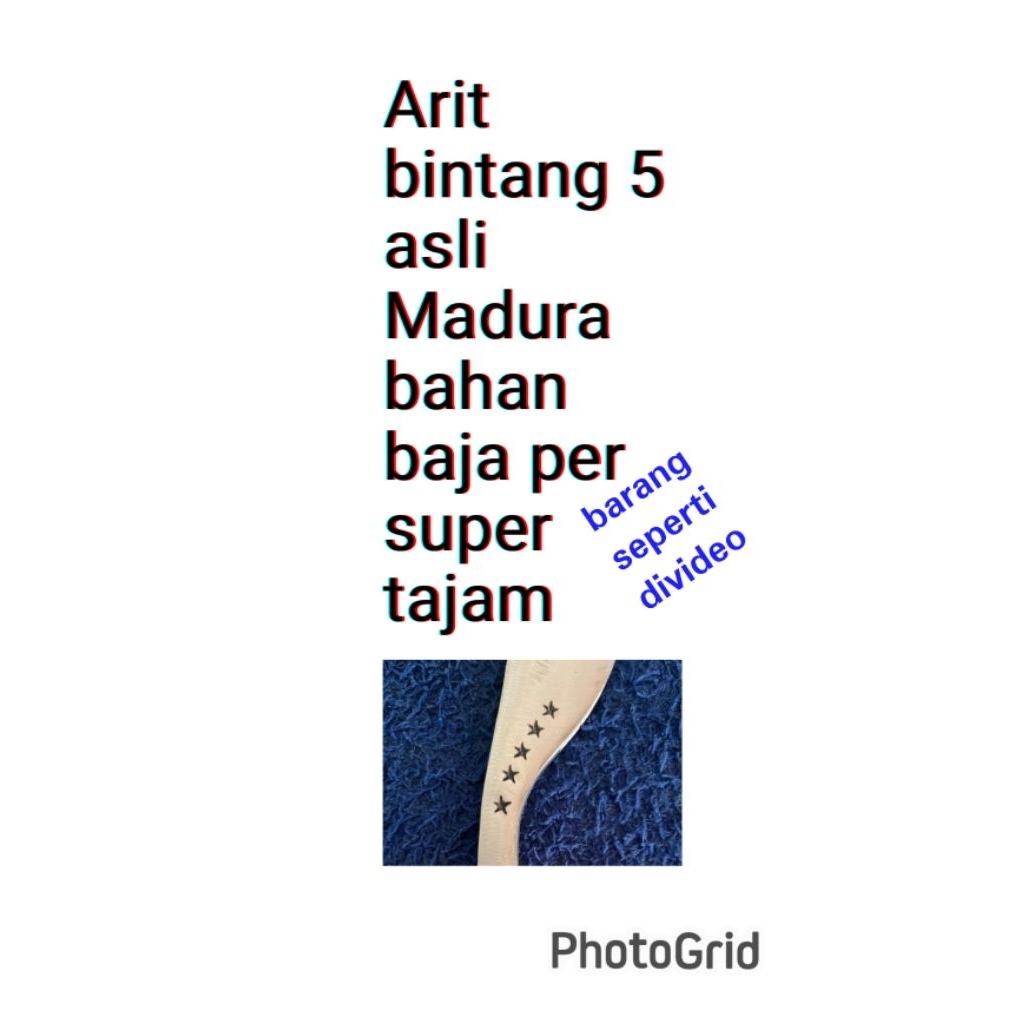 peralatan berkebun, arit/sabit bintang lima asli madura