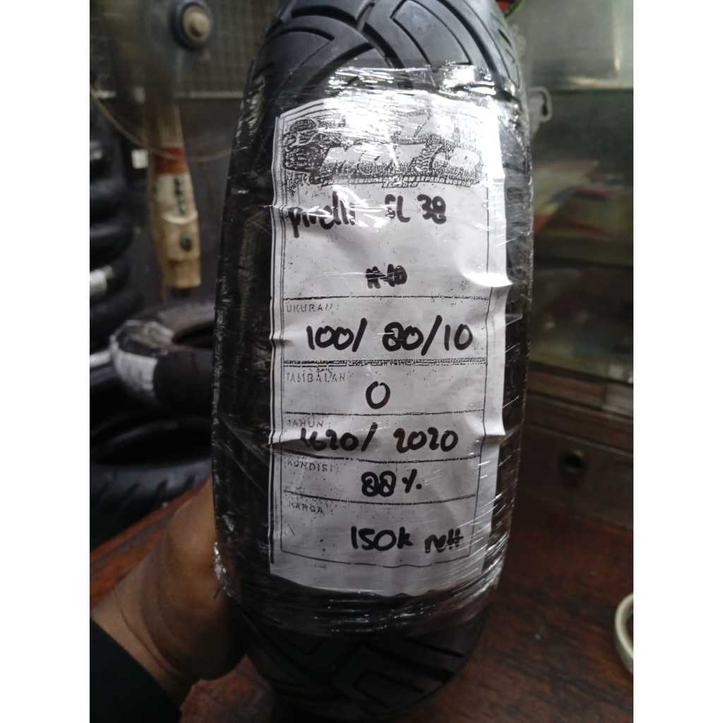 BAN COPOTAN PIRELLI SL 38 RING 10 UKURAN 100 80 10  VESPA KODE1620A