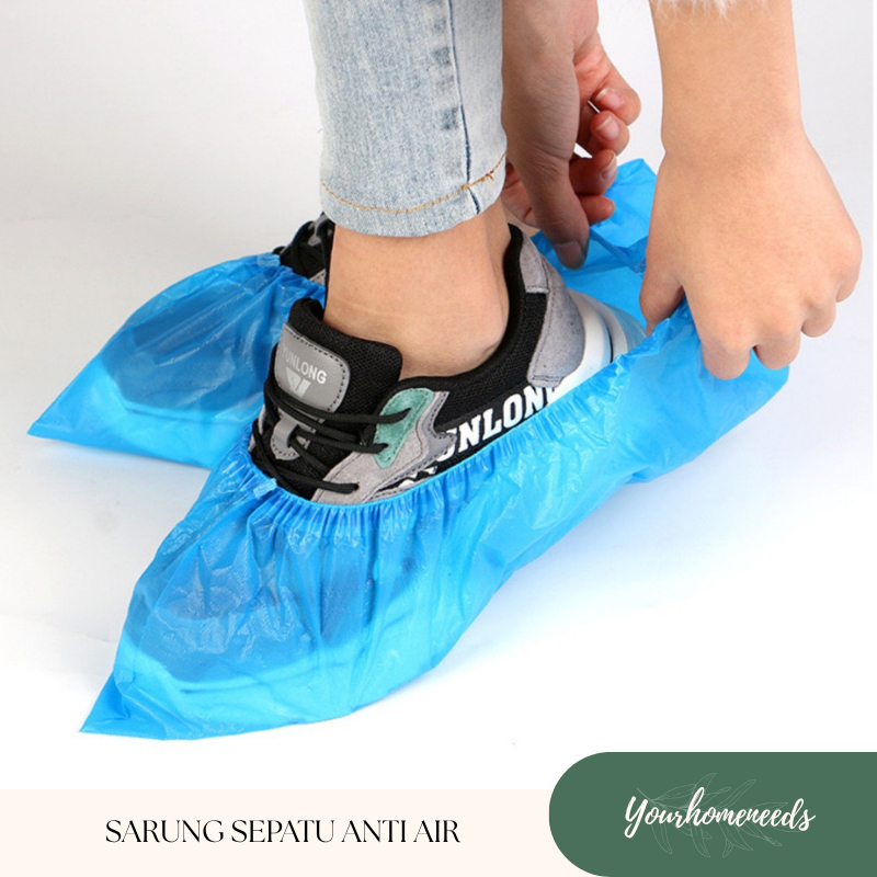 YH SARUNG SEPATU ANTI AIR BUNGKUS SEPATU HUJAN COVER SEPATU ANTI HUJAN PLASTIK APD PELINDUNG SEPATU 