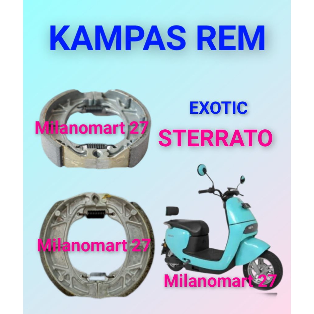 kampas rem exotic sterrato kampas rem motor listrik exotic sterato