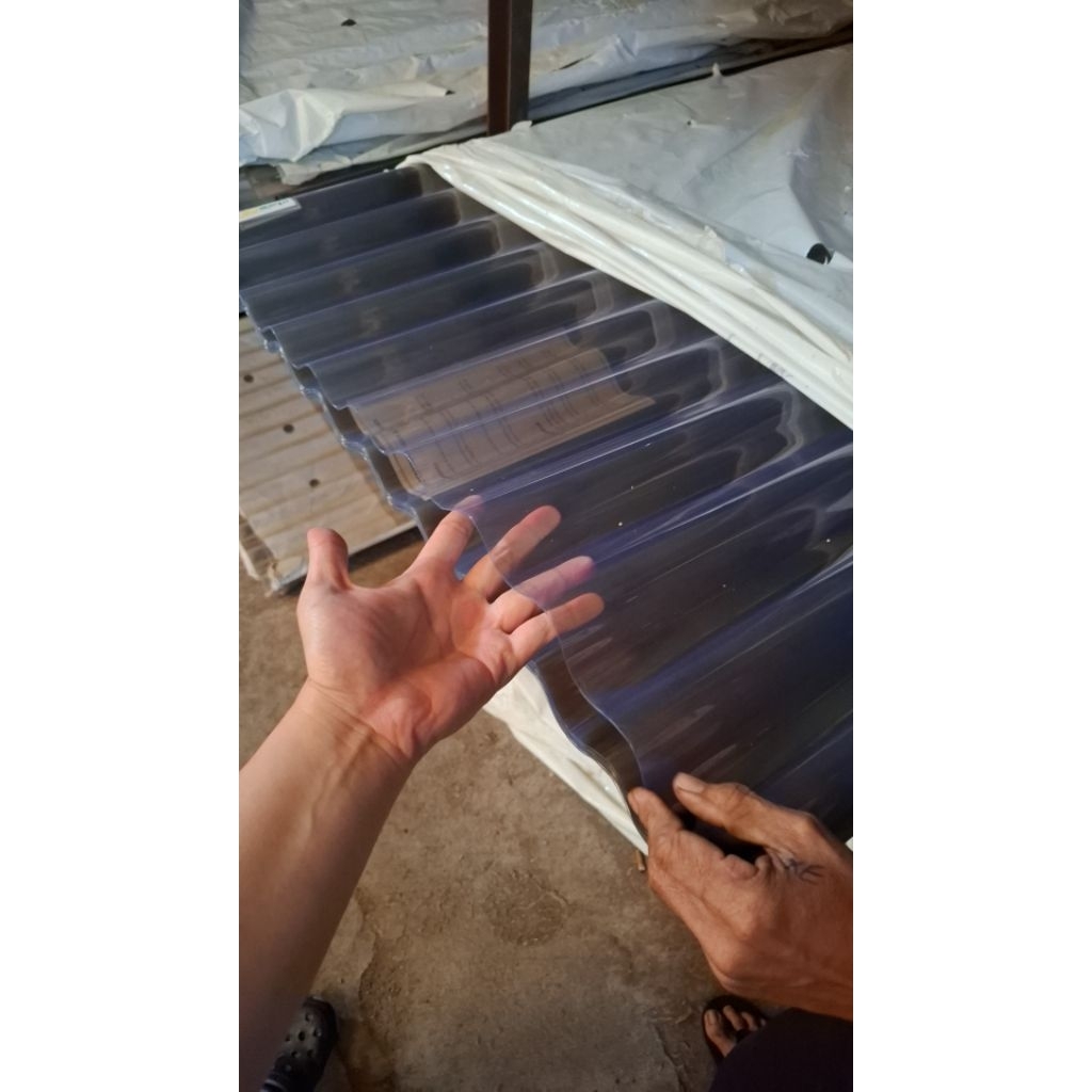 Fiber Gelombang Bening 3 Mtr x 1 mm