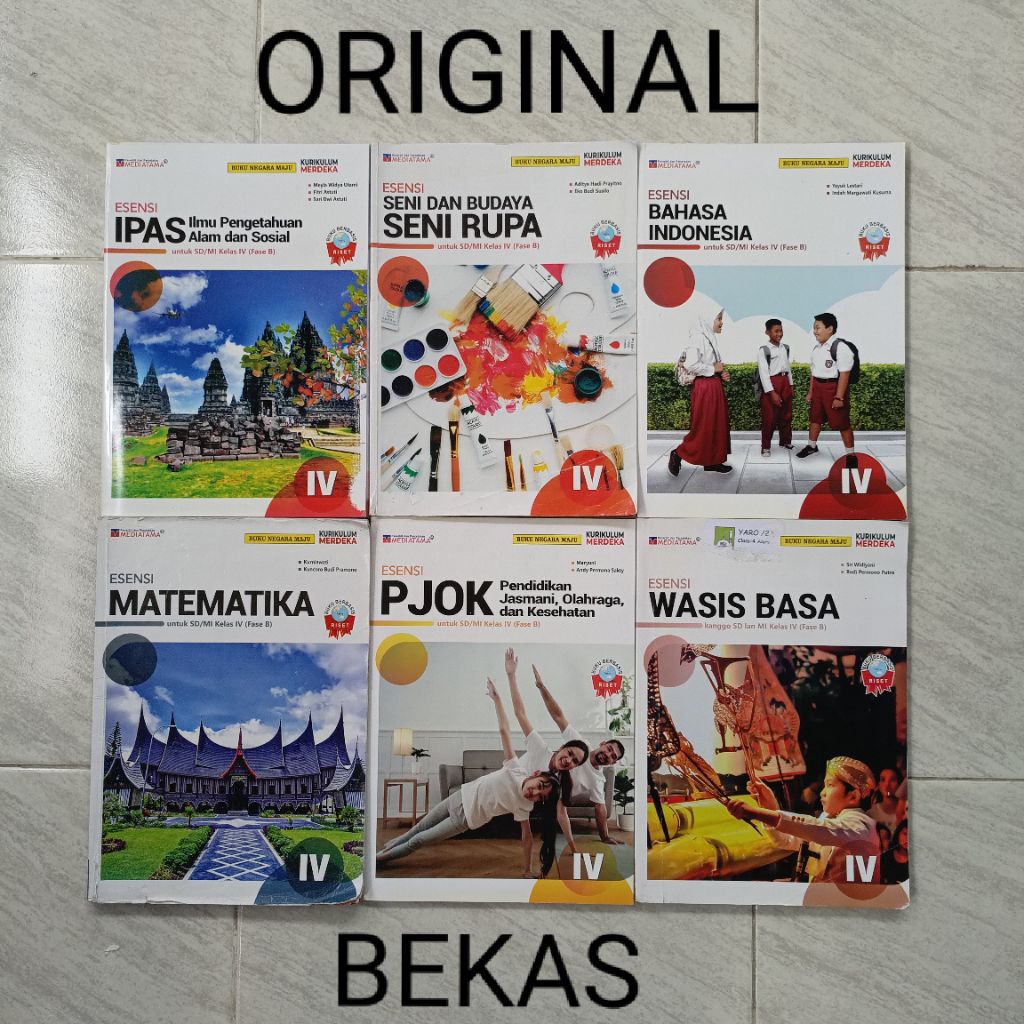 ( BUKU BEKAS ) ( ORIGINAL ) KELAS 4 IV SD MI PENERBIT MEDIATAMA KURIKULUM MERDEKA MAJU FASE A - ESEN