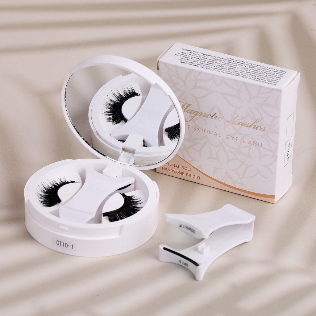 White Magnetic Eyelashes | Magnetic Eyelashes Natural Look | Bulu Mata Palsu Magnet | Bulu Mata Natu