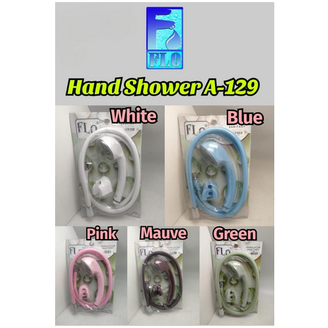 Flo Hand Shower A129 + Selang Pvc 1.5M - Shower Kamar Mandi