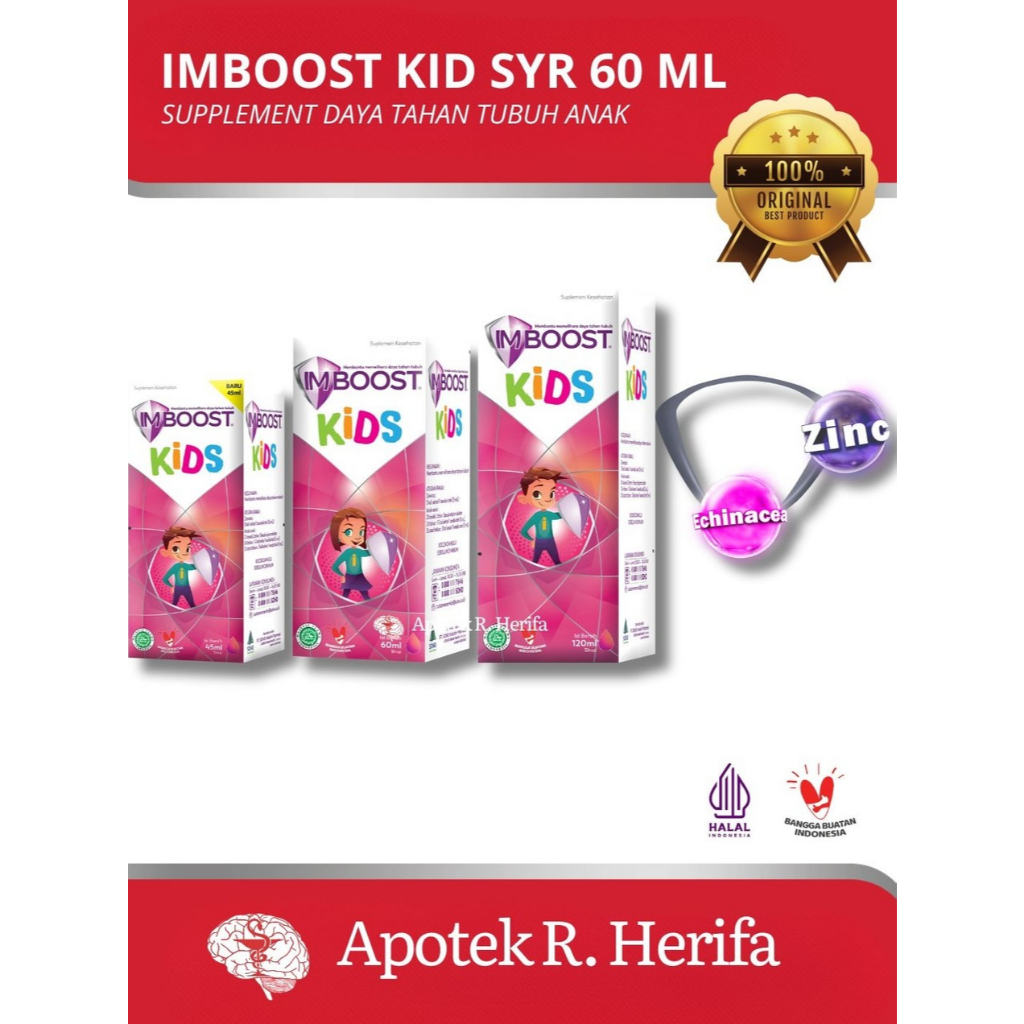 Imboost Kids Syrup 60ml Suplemen Imun Anak