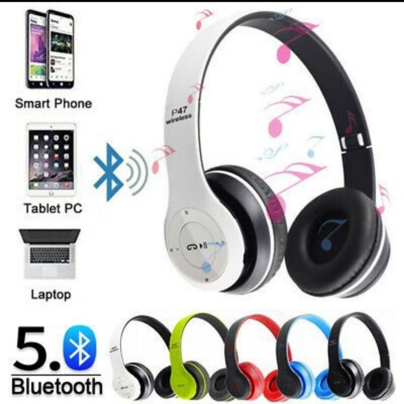 P47 Headseat Bluetooth wireless/Headphones Bluetooth P47 HEADSET GAMING
