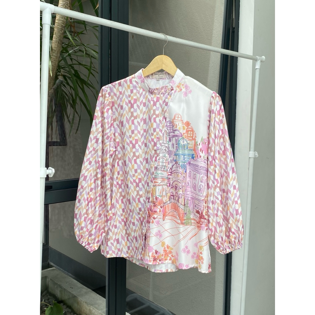 COTTONINK X Nada Puspita pink blouse