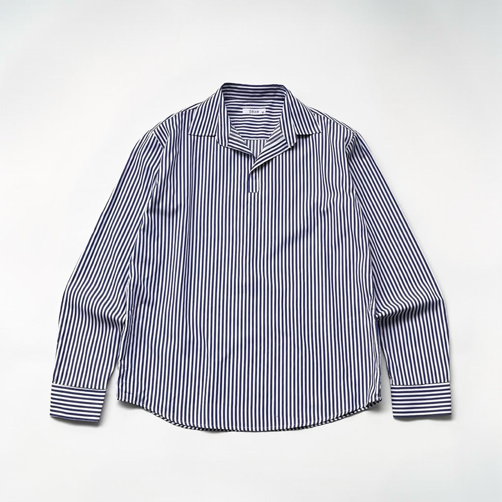 DRAW Half Collar Shirt Size L fit XL 73x58