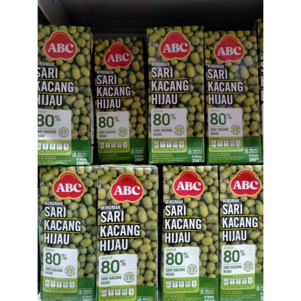 Dus ABC Sari Kacang Hijau 200ml Isi 24 pcs