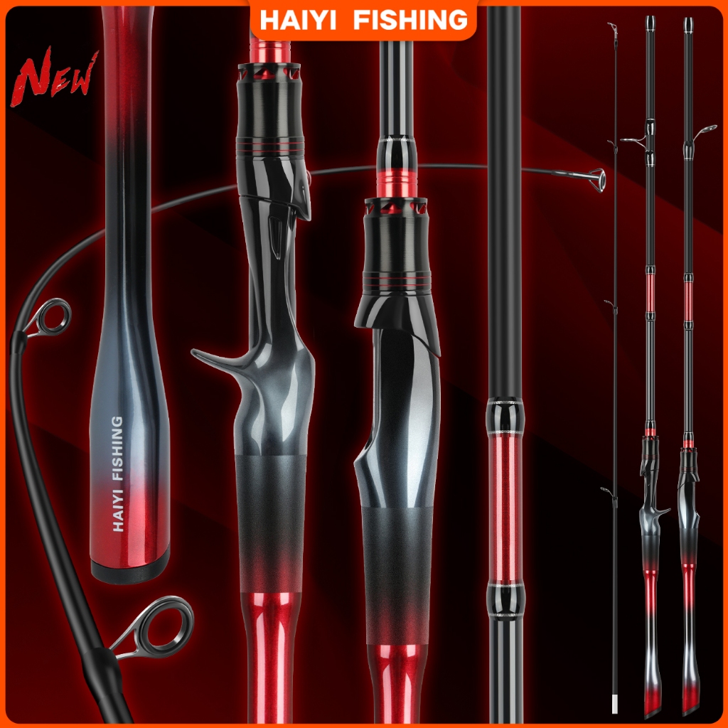 HAIYI FISHING Baru SPINNING Casting Rod H Joran Pancing Karbon Gaya Baru Joran Melompat Spin Power F