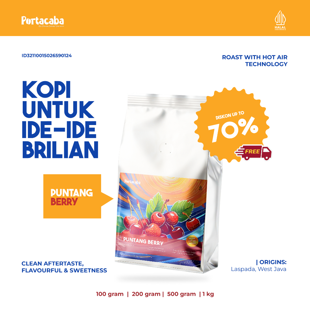 Biji Kopi Kopi Puntang Berry Kopi Arabika Puntang Mix Laspada Coffee 1kg