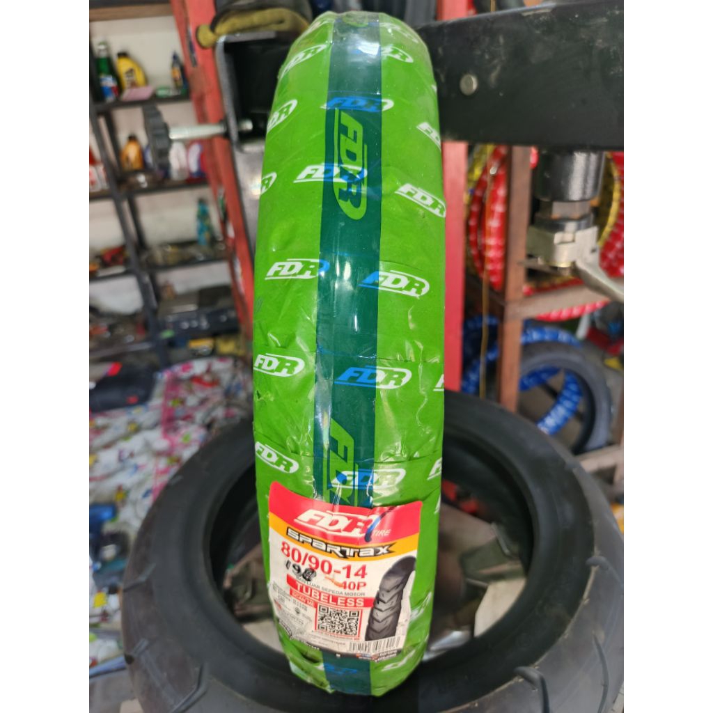 Ban Tubeless FDR Spartax 80/90-14 Depan