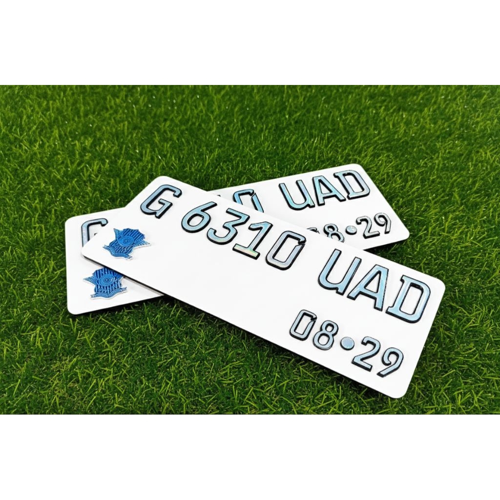 PLAT NOMOR AKRILIK HURUF DAN ANGKA TIMBUL CUSTOM KENDARAAN MOTOR SEPEDA LISTRIK