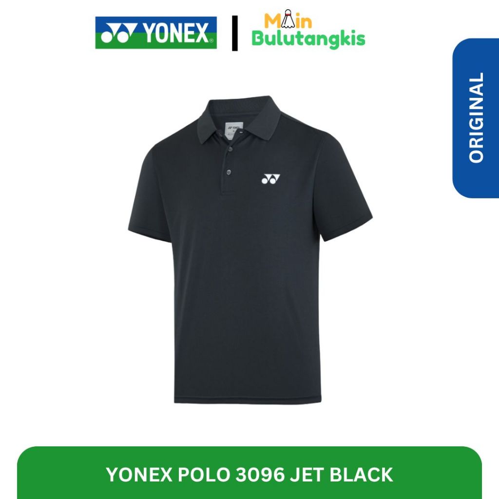 Jersey Polo Badminton Yonex 3096 Jet Black Original