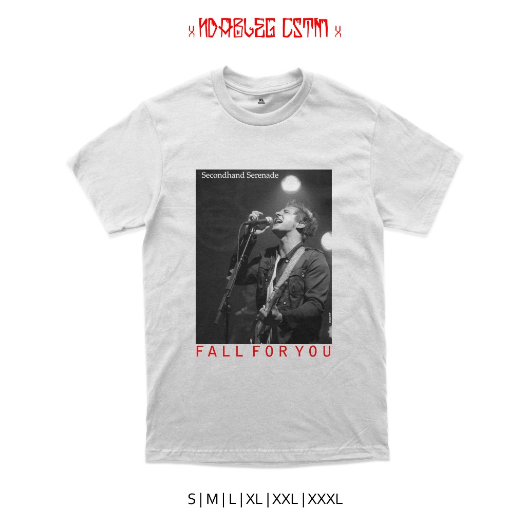 Kaos band secondhand serenade tshirt secondhand serenade combed 24s