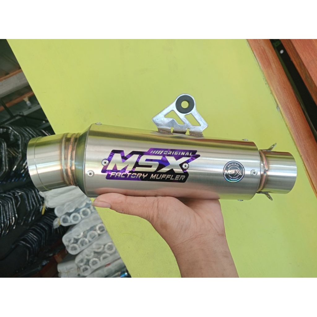 slincer knalpot original msx panjang 19cm jrm dos inlet 50