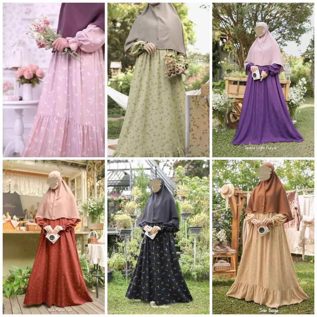 Gamis Ditsy Nightgown size M L XL terbaru bulan November 2025 | Ditsy Colection | Gamis Lebaran Syar