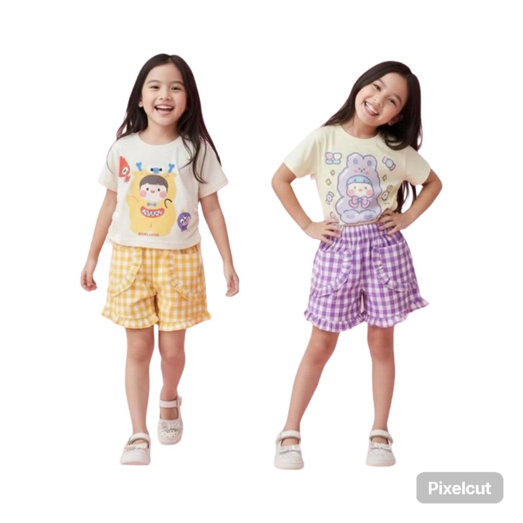 Baju anak perempuan, baju main, chika set