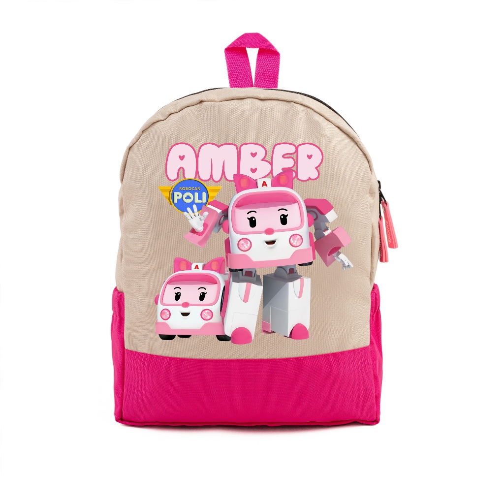 Tas Ransel Anak Laki-laki Backpack Anak Perempuan Karakter ROBOCAR POLI AMBER