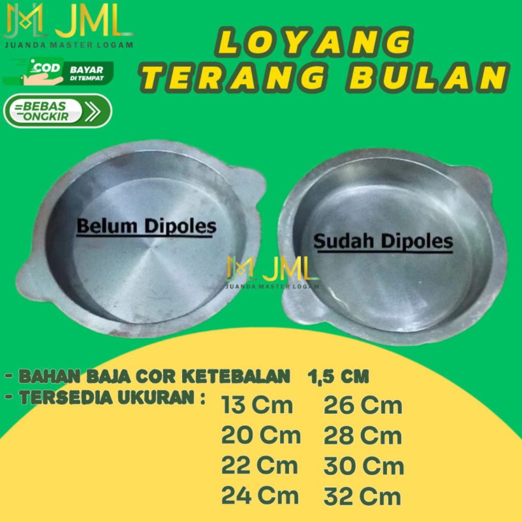 Loyang Terang Bulan | Loyang Martabak Manis | Tutup Loyang Terang Bulan Stainless | Cetakan Martabak