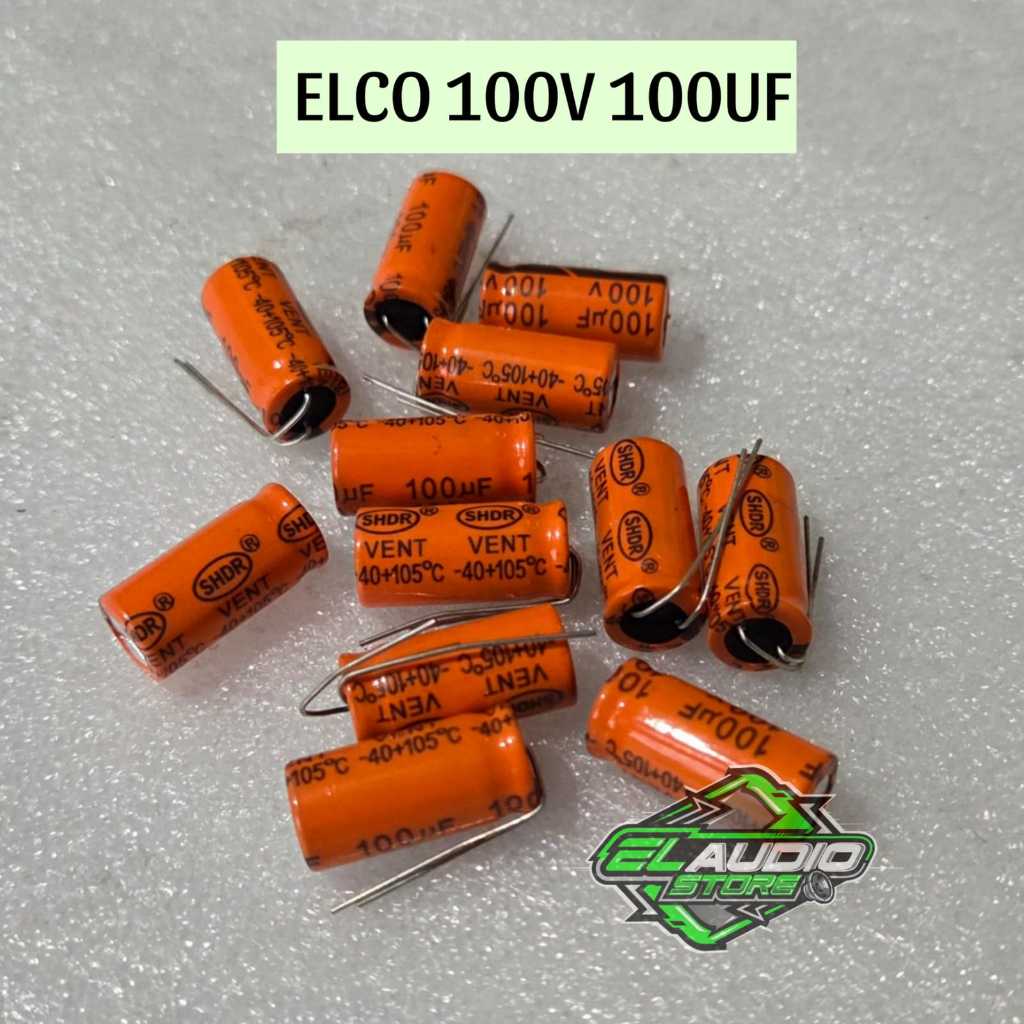 Elco Capasitor 100v 100uf Elko Kapasitor Kualitas Bagus