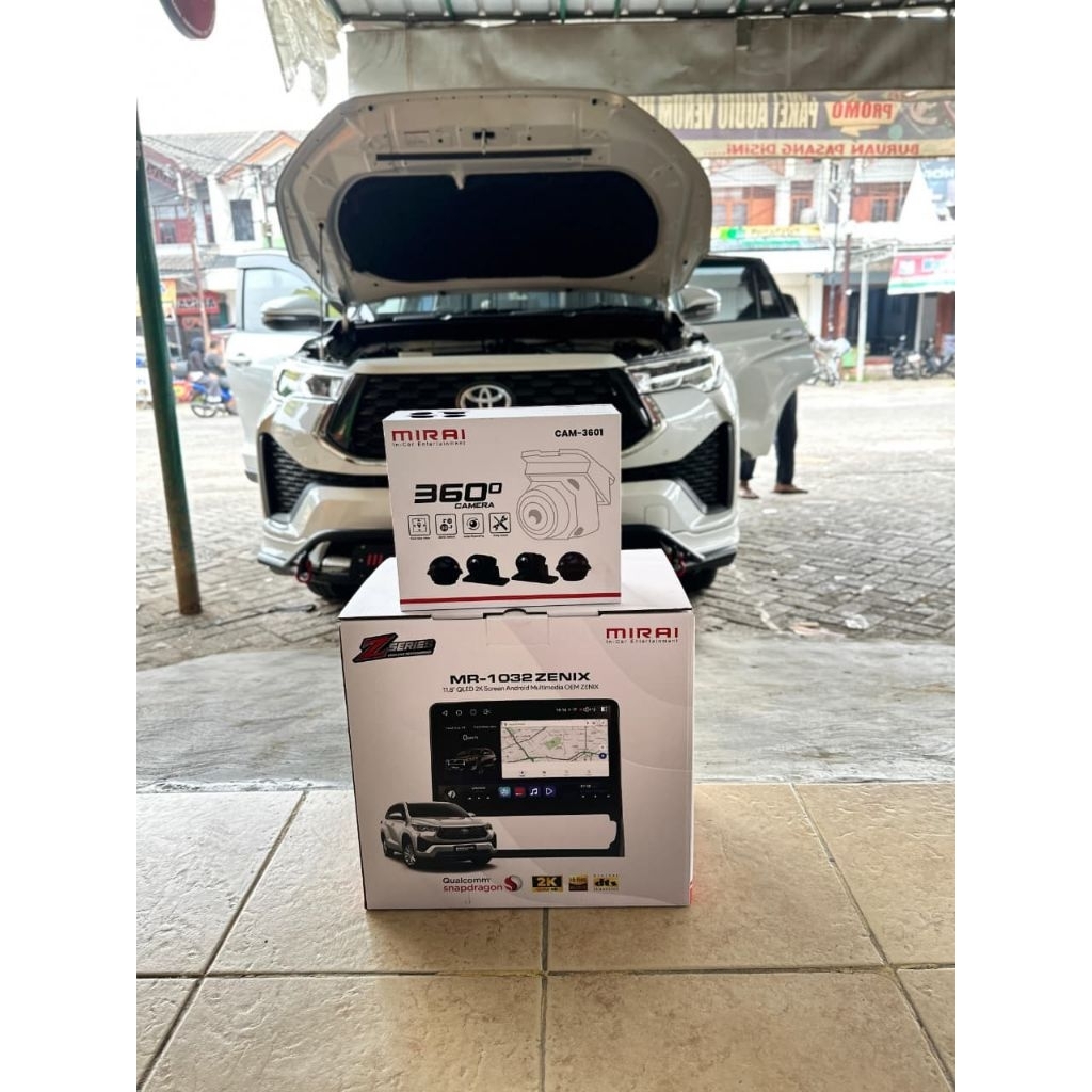 Head Unit Android Mirai OEM ZENIX INCLUDE KAMERA 360°
