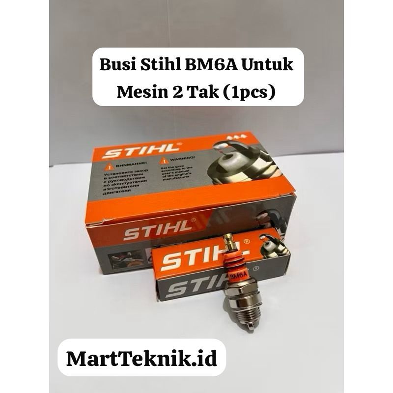 SPARK PLUG/BUSI STIHL BM6A (1PCS)  UNTUK MESIN 2 TAK BISA UNTUK MESIN POTONG RUMPUT / SENSO 2TAK