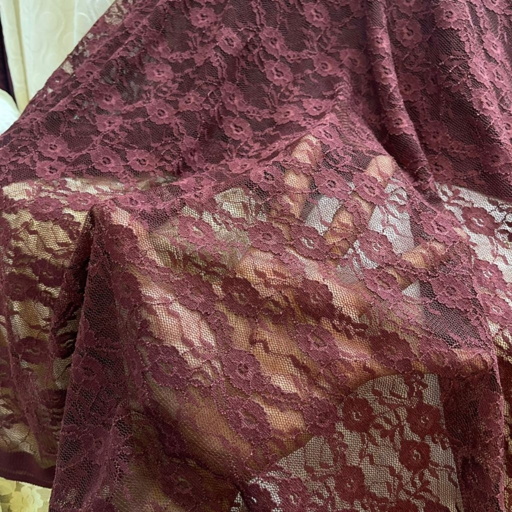 Kain Brukat Motif - Kain Brokat Street Motif Bunga Import - Kain Brokat Glitter - Kain Brukat Semi P