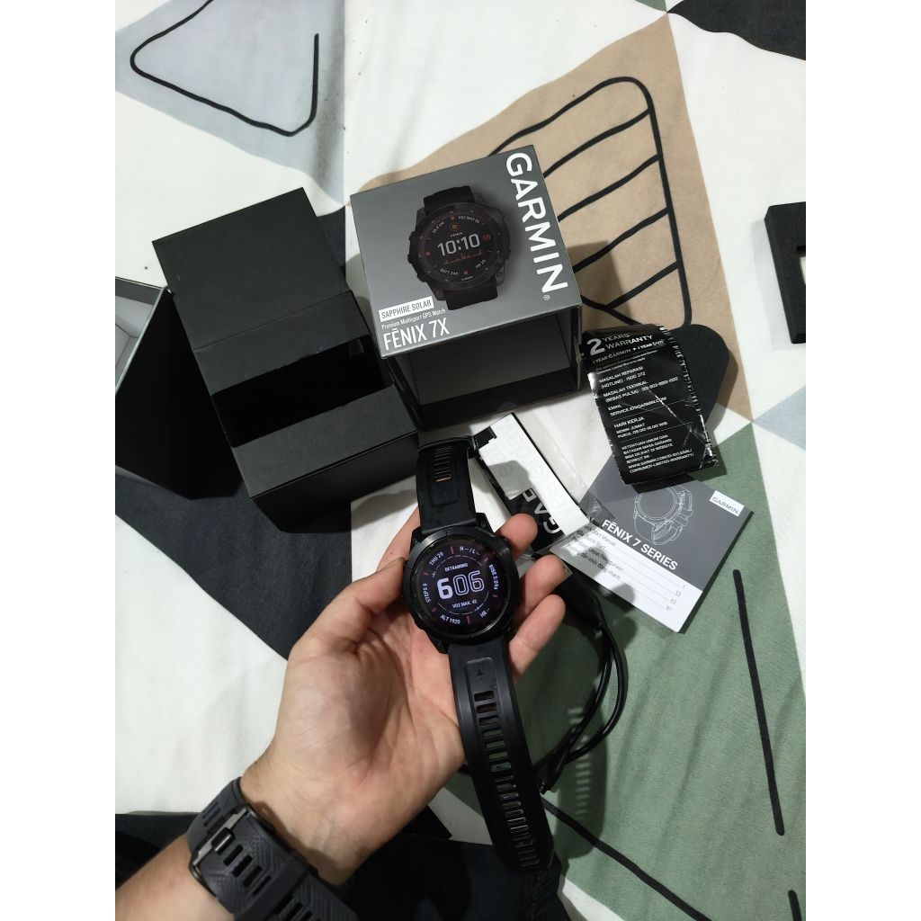 garmin Fenix 7X Sapphire solar fullset