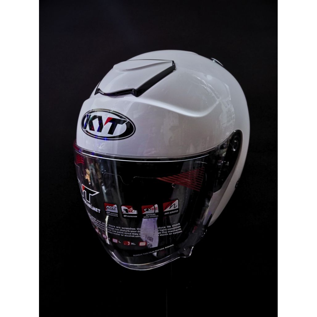 HELM KYT KYOTO R SOLID PUTIH /HELM KYT KYOTO PUTIH ORIGINAL