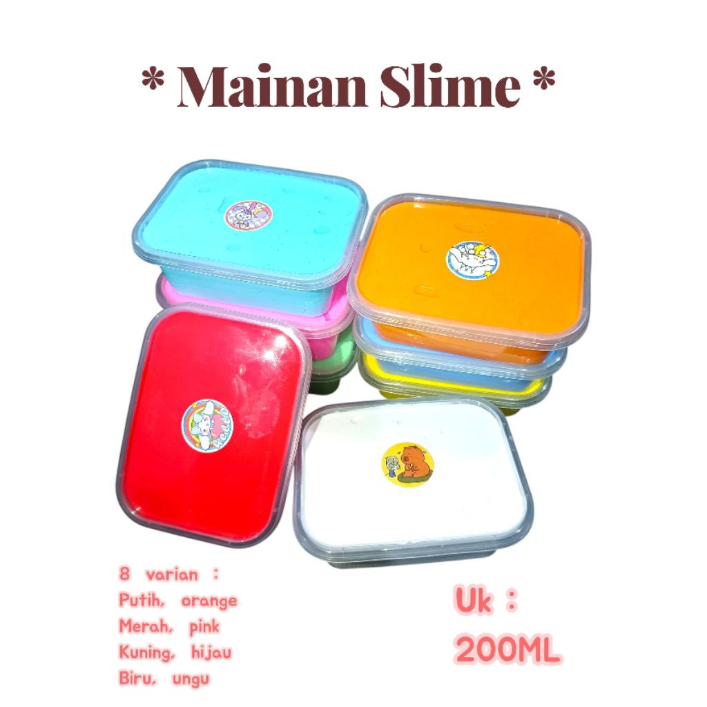 MAINAN SLIME JUMBO 200ML Slime Anak Slime Toddler
