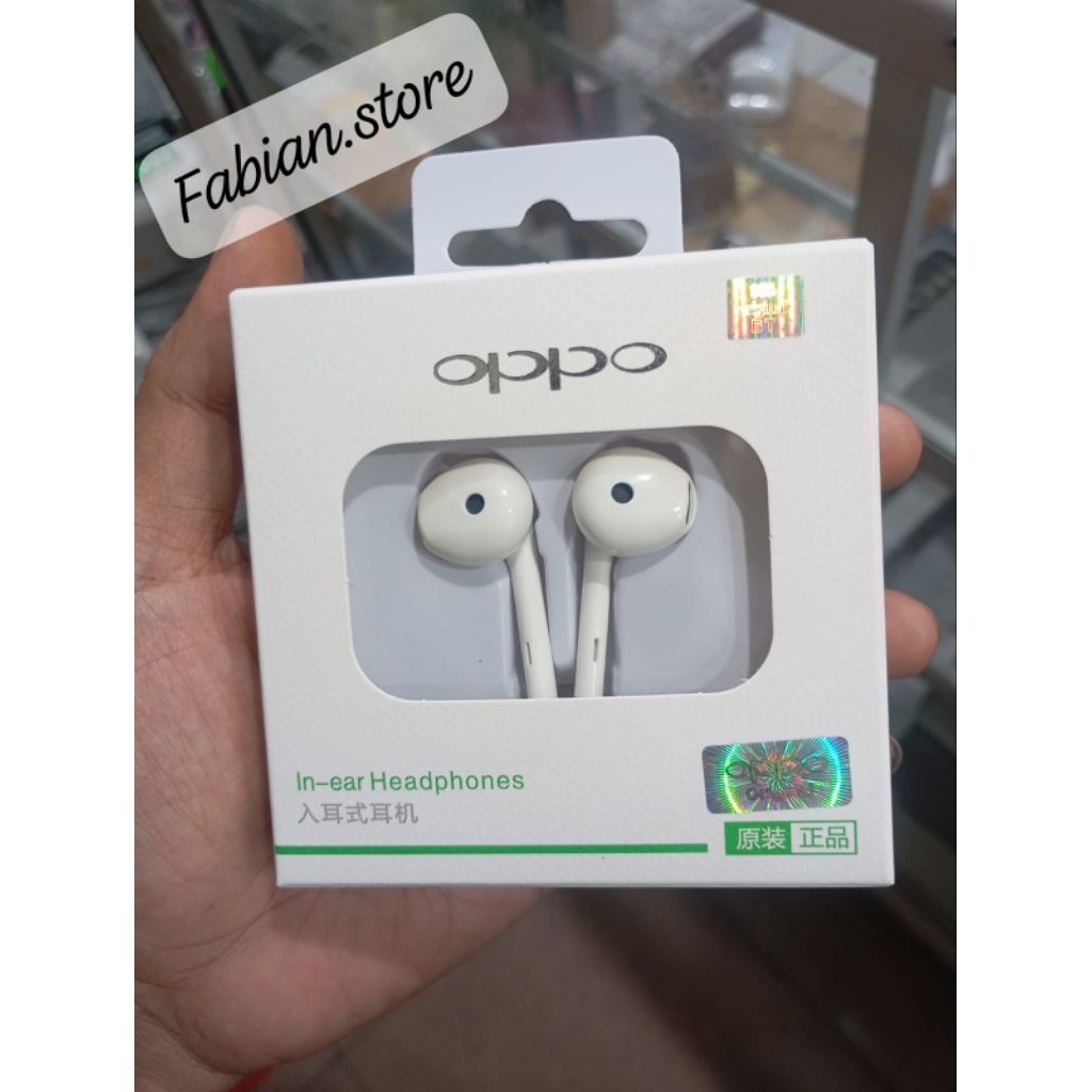 Headset Handsfree Oppo A1K / A11K original erphone jack 3.5mm