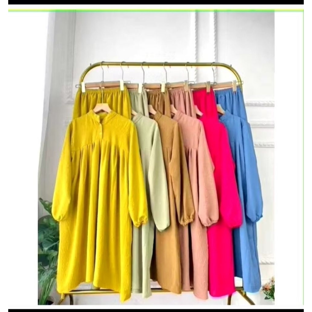 Paket Usaha 10pcs Set Nira Setelan Panjang Baju Celana