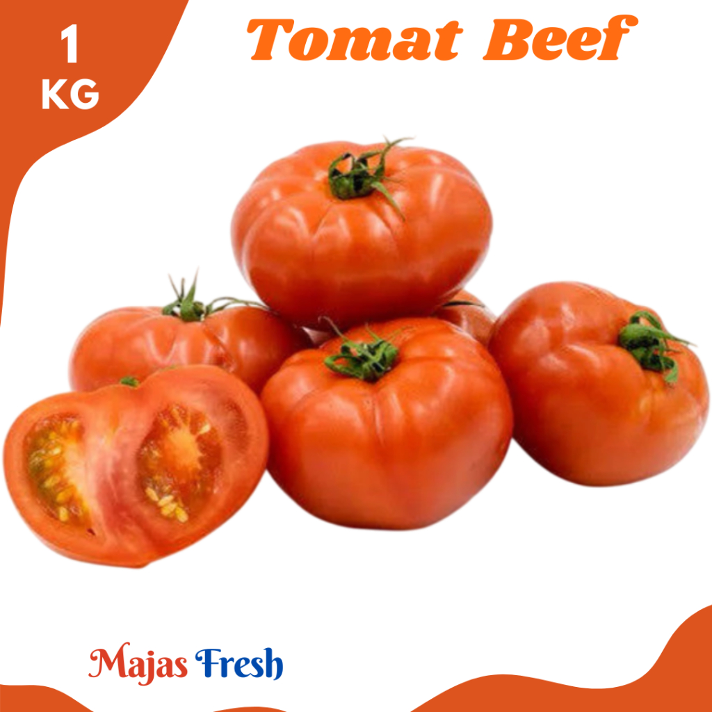 TOMAT BEEF Merah Segar - Sayur Buah Tomat Apel Beef Tomato Fresh | 1.000gr [ Harga Per KG ]