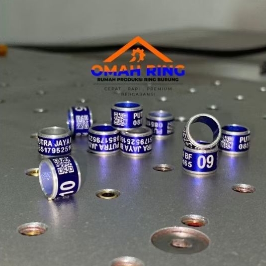 OMAH RING | MK Silver ~ Barcode Dipastikan Berfungsi Baik isi 25 Pcs Ring Burung Merpati, Murai dll