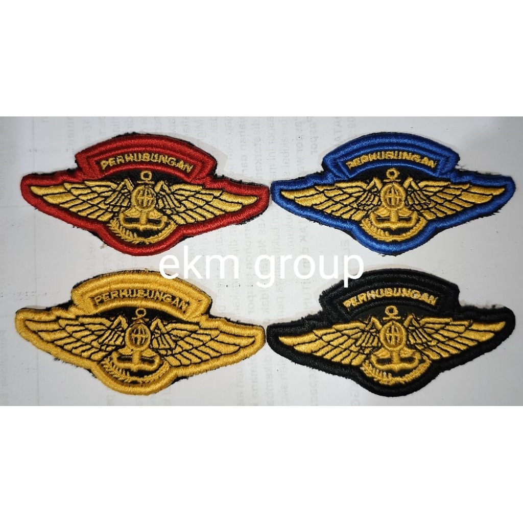 Atribut dishub bordir Timbul wing dishub