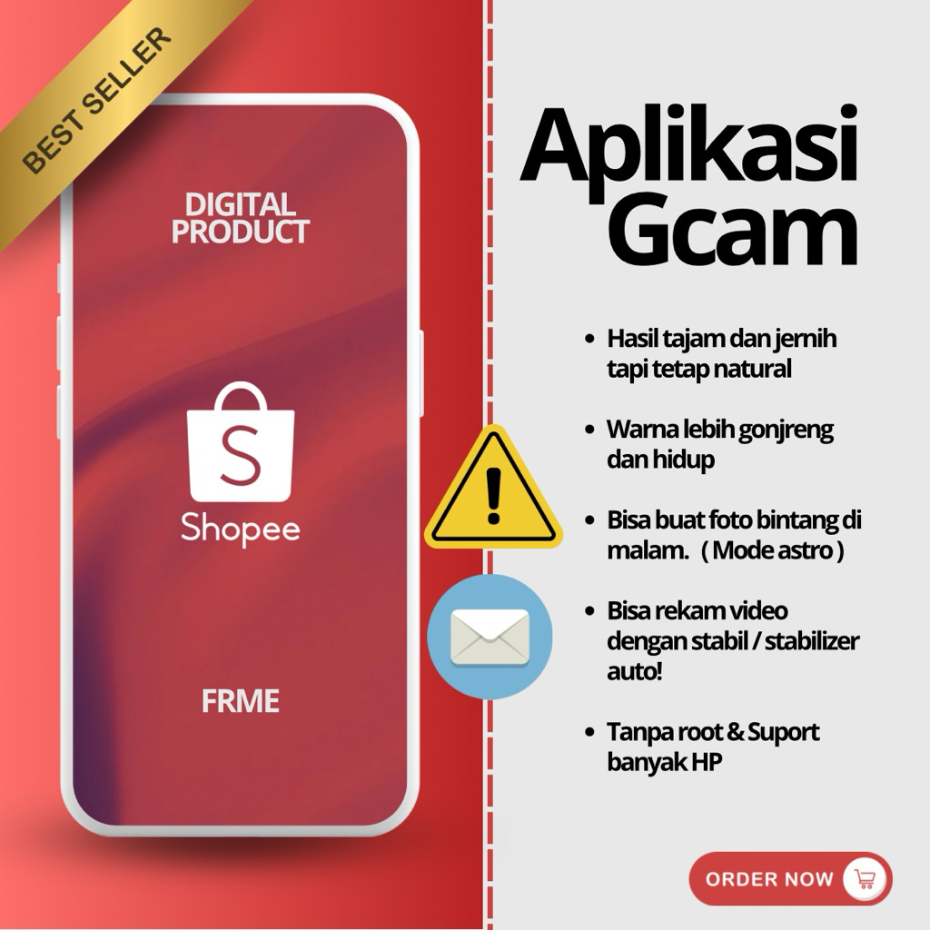 FRME - Aplikasi Gcam Kamera Software Agar Seperti DSLR - Gcam All Devices Mobile Phone - Buy 1 Get 3