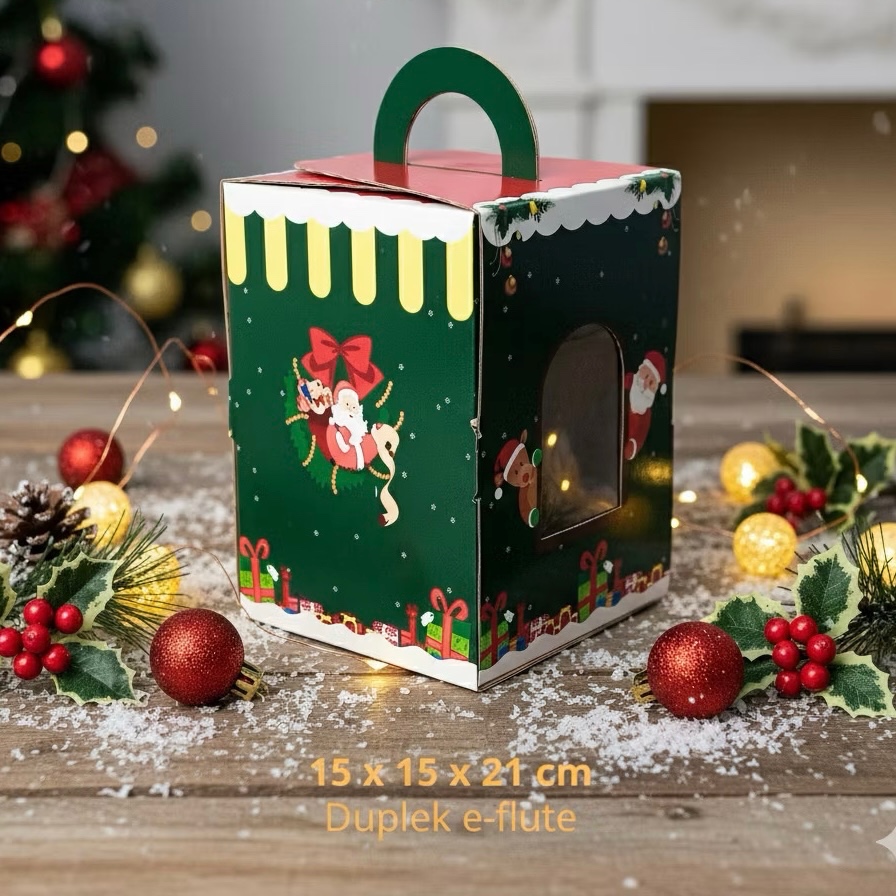 [FREE HANGTAG] BOX HAMPERS NATAL/ BOX TOPLES KUE KERING/ KOTAK HAMPERS NATAL/ DUS KUE KERING TEMA NA